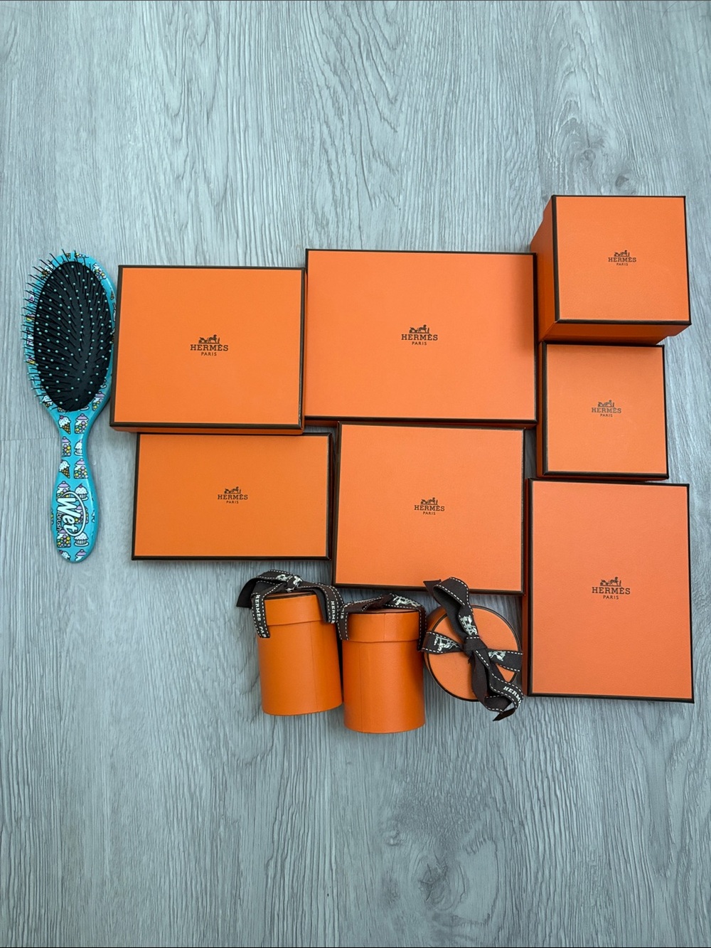 Hermes Orange Gift Boxes Set - Accessories Sized Lot - Picture 2 of 2